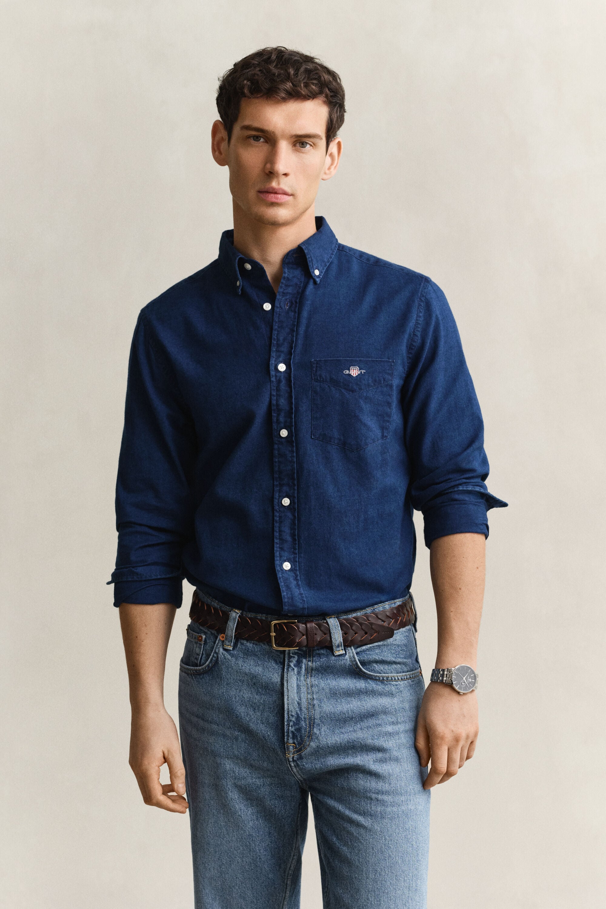 Camicia Oxford Indigo