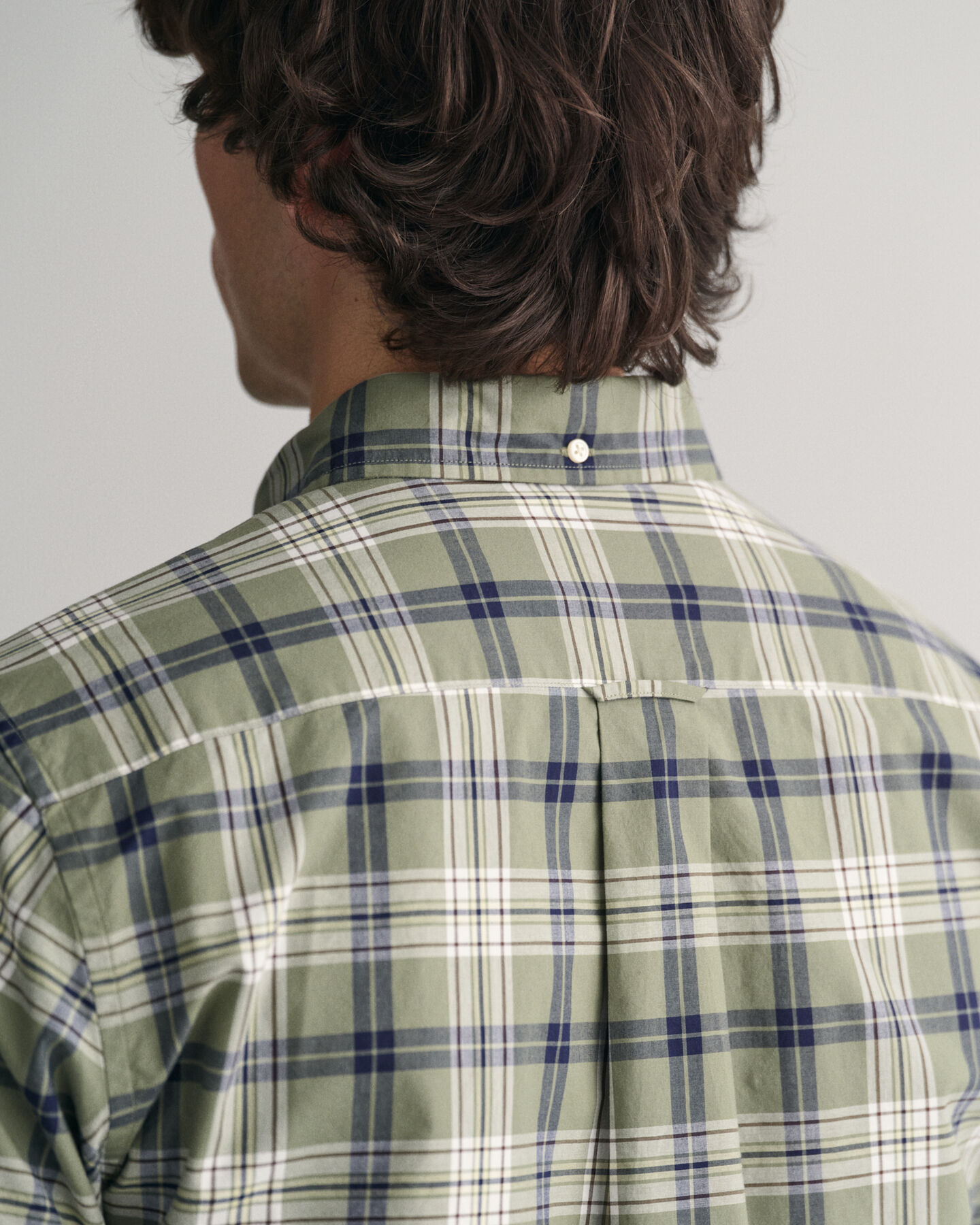 Camicia a quadri in popeline regular fit