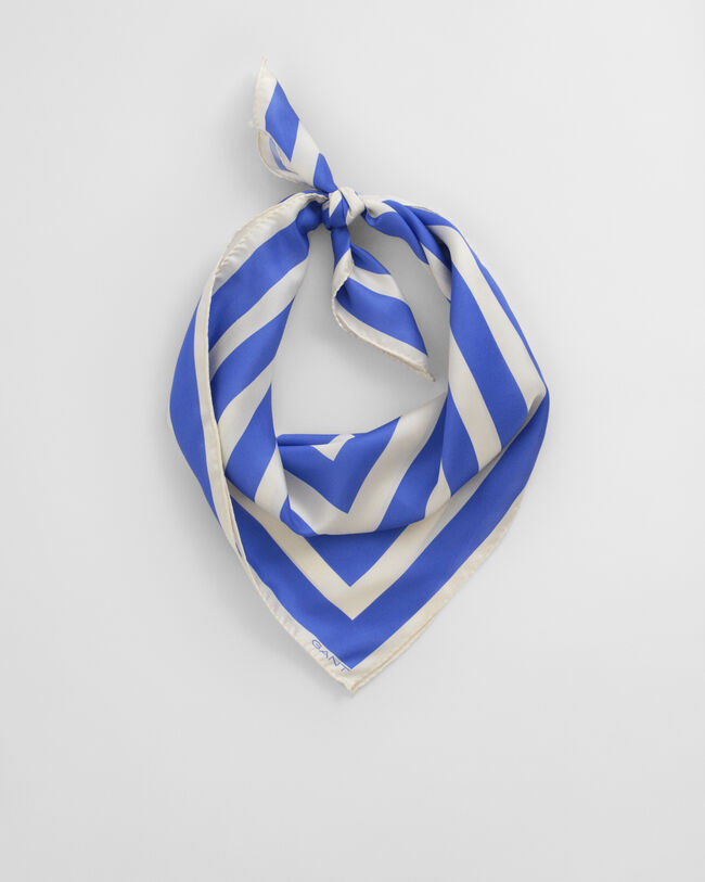 Sciarpa in seta stampa a righe