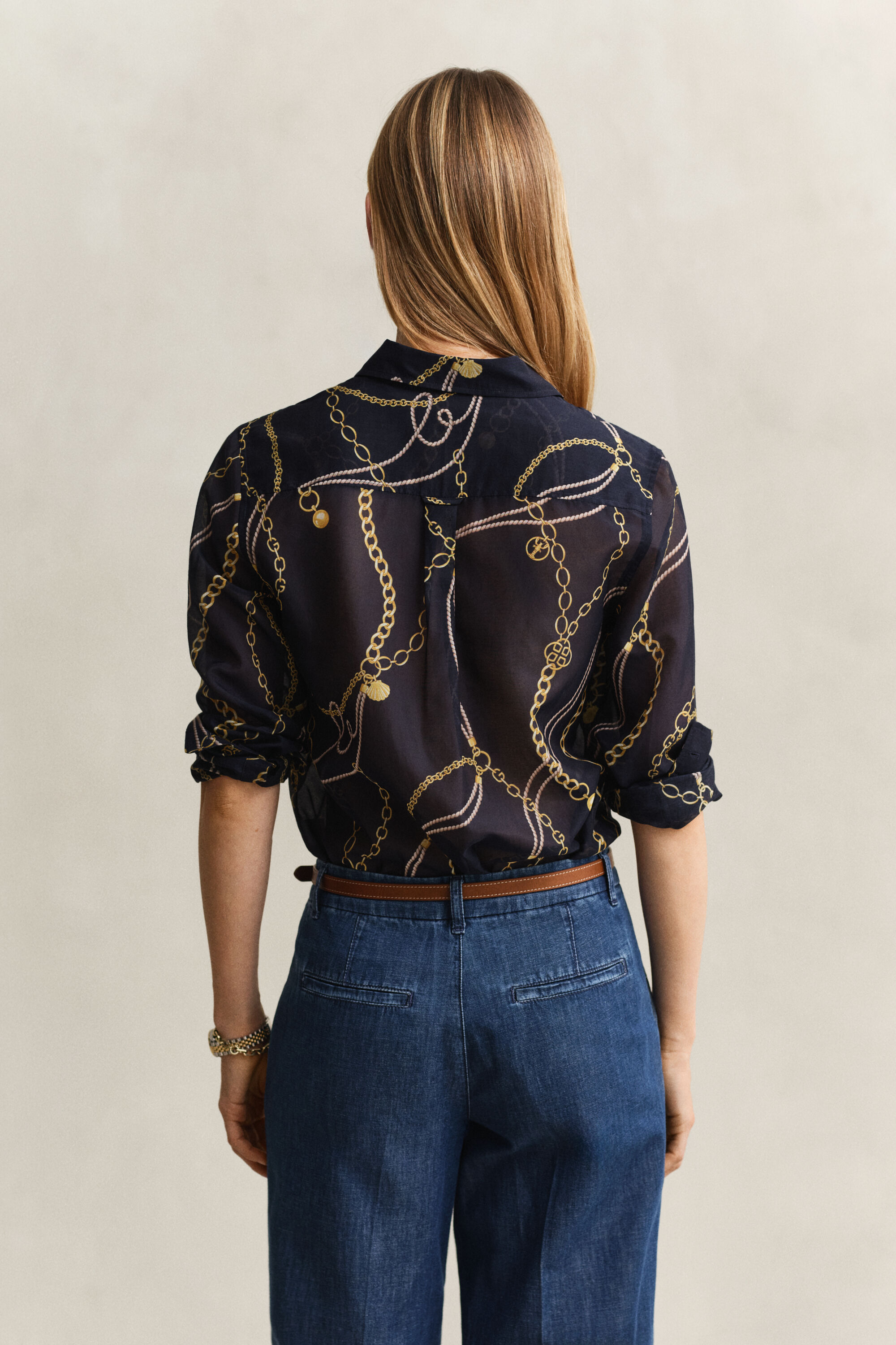 Camicia in cotone e seta