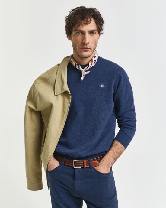 Maglia girocollo in cotone classico