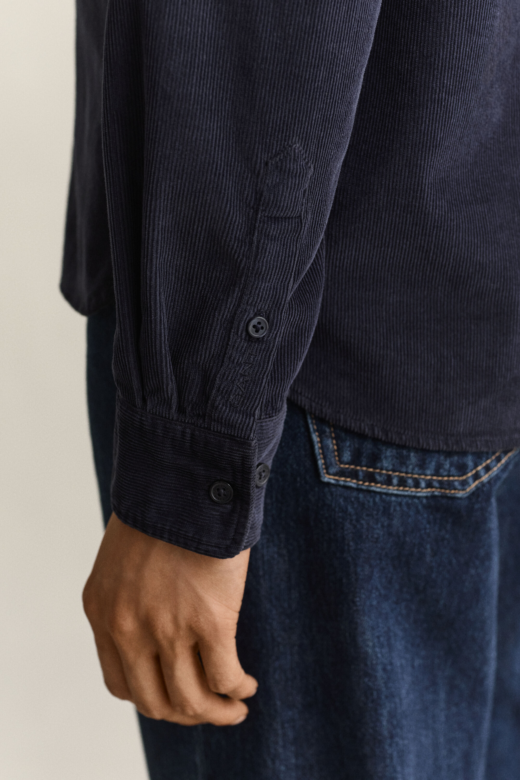 Camicia in velluto a coste regular