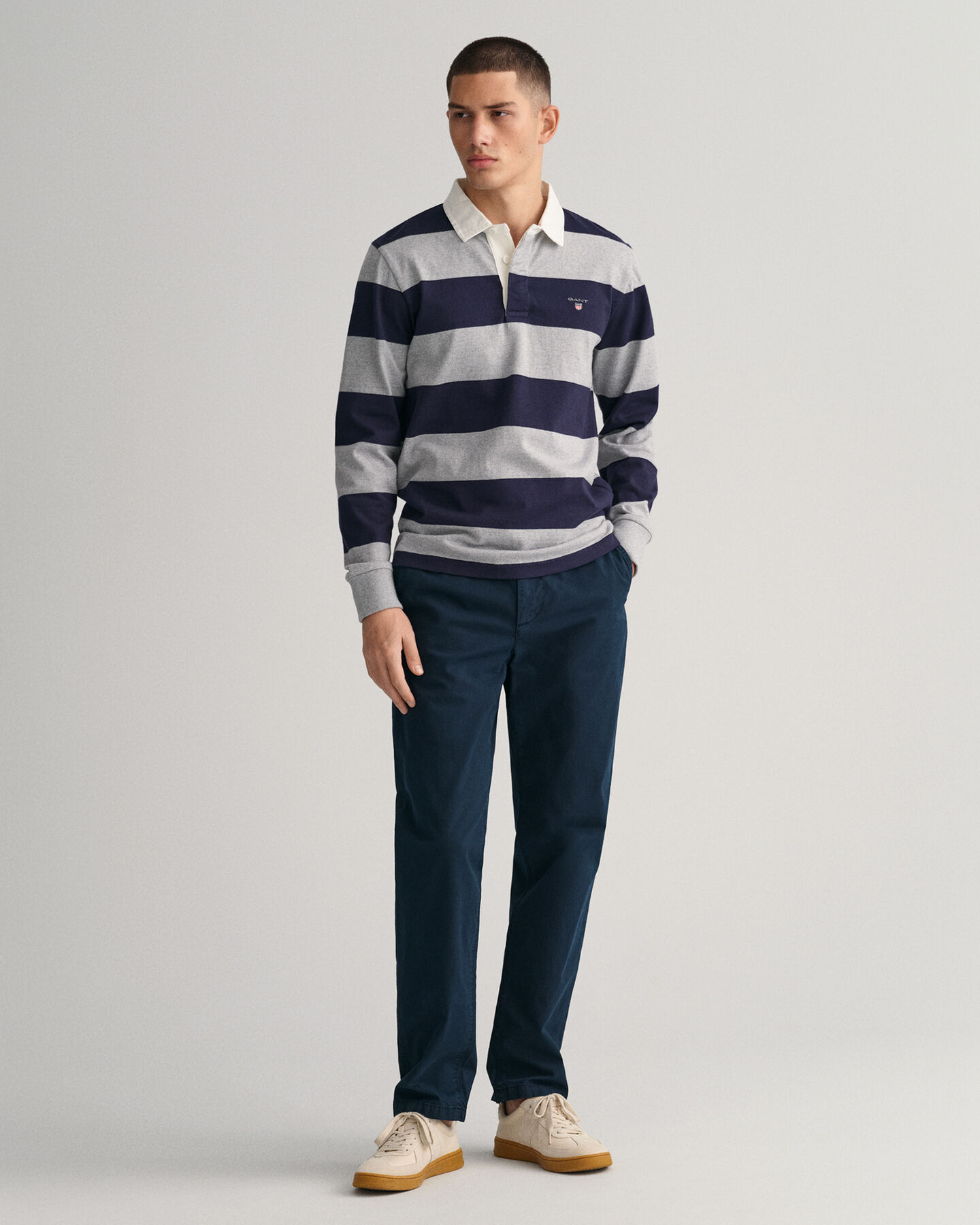 Pantaloni chino Allister in tela regular fit