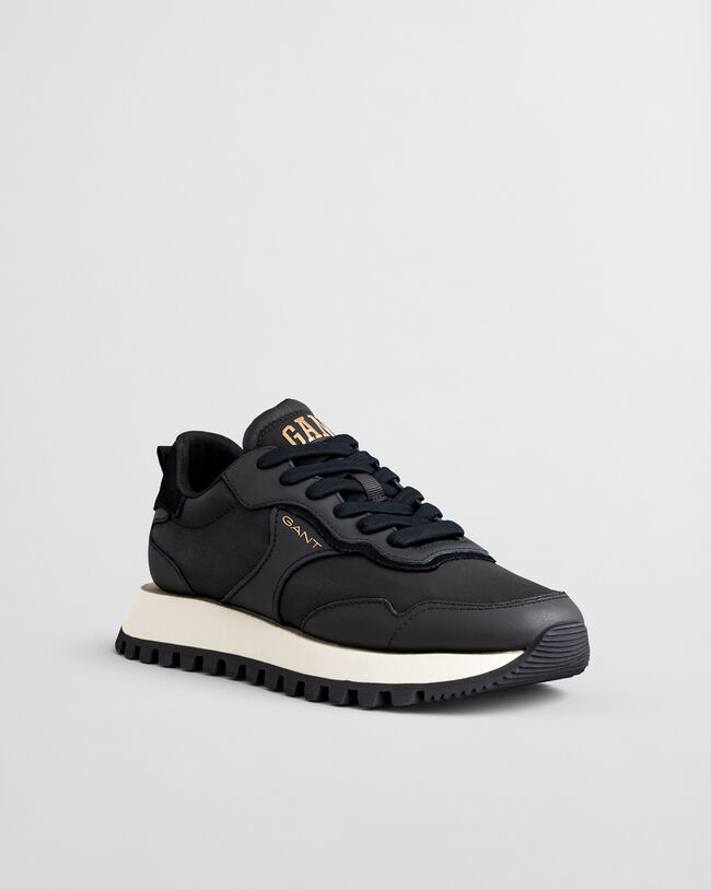 Sneakers Caffay in camoscio e raso