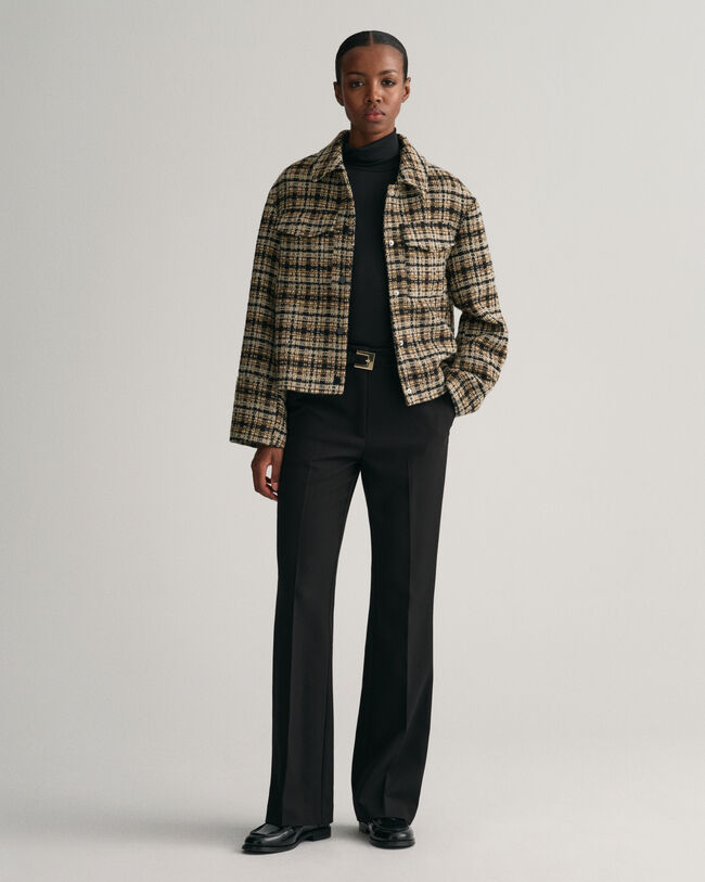 Blazer in tweed a quadri