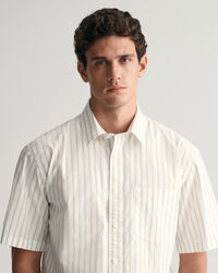 Camicia a maniche corte a righe Heritage Poplin relaxed fit