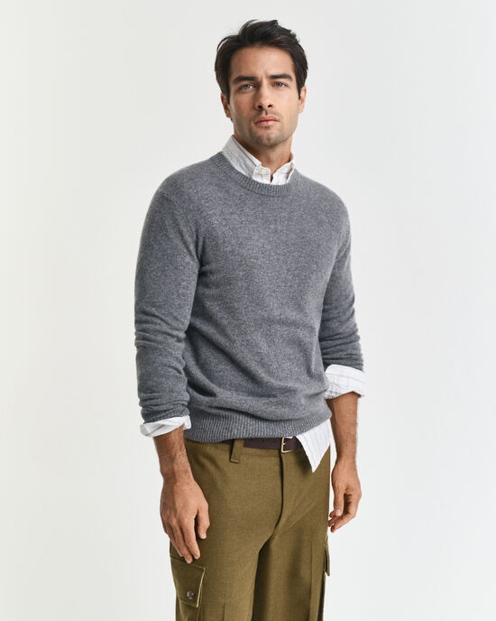 Maglia girocollo in cashmere