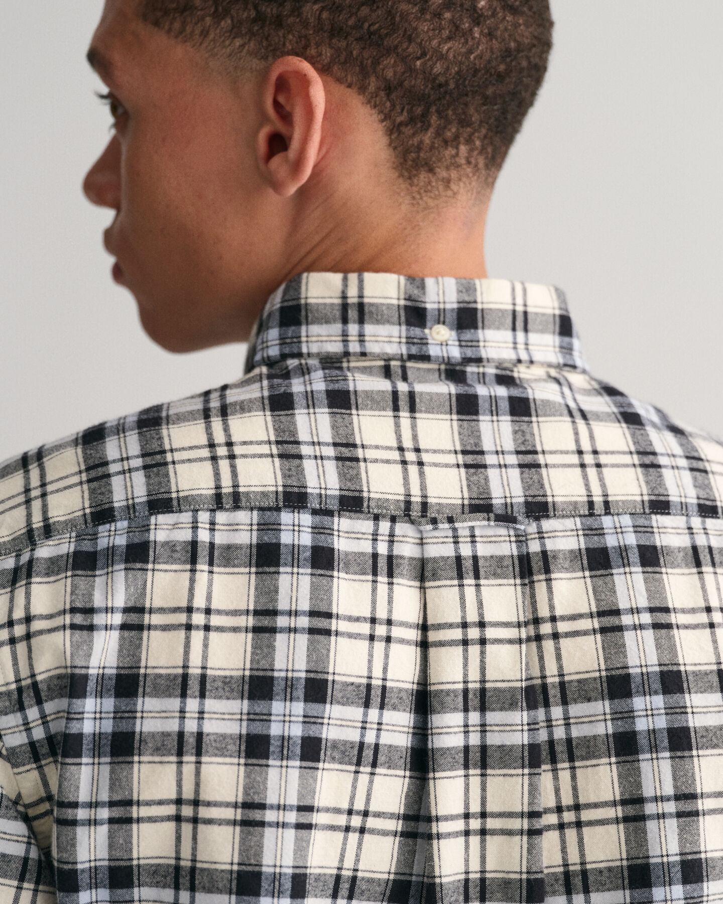 Camicia Oxford pettinato a quadri regular fit