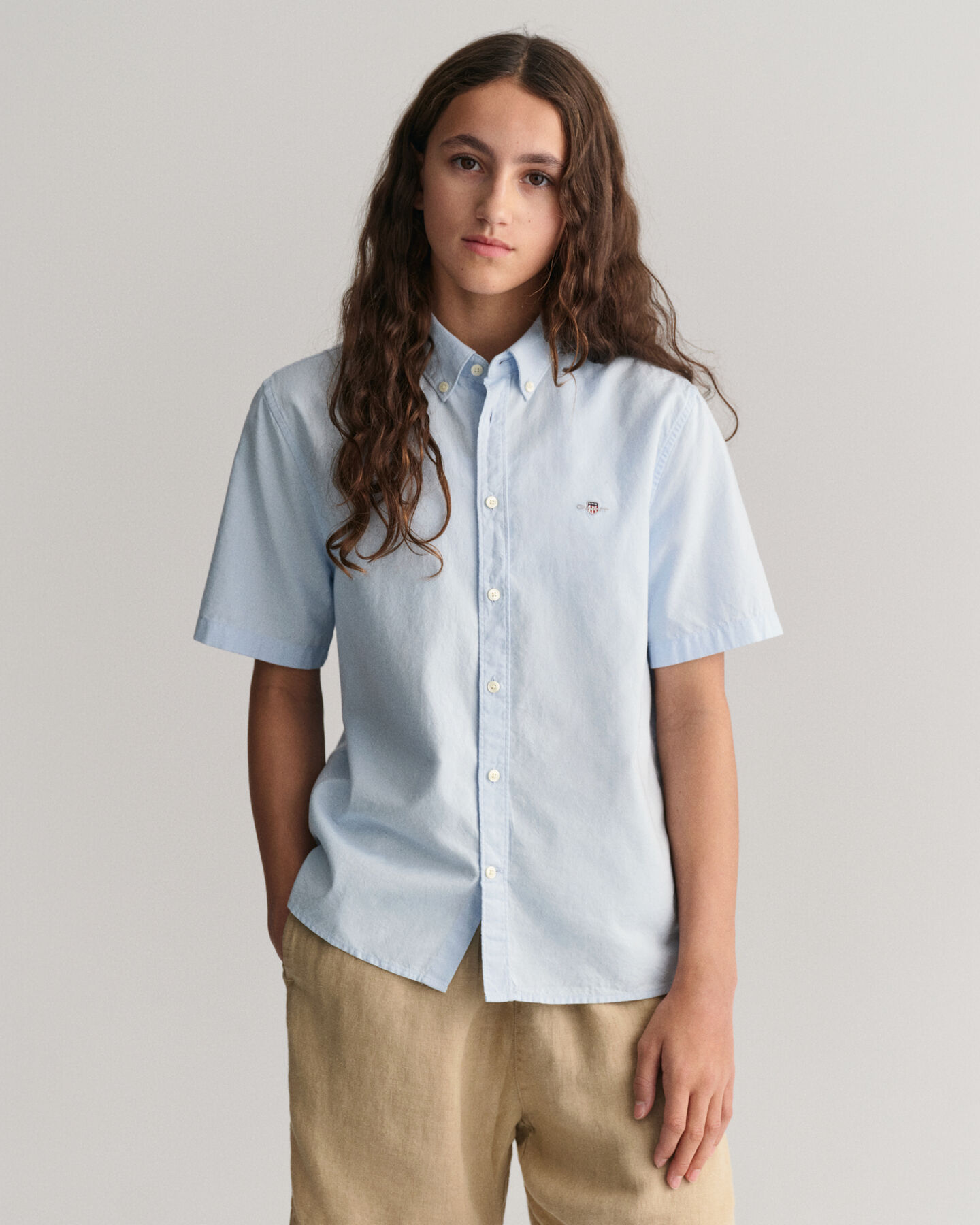 Camicia a maniche corte Oxford Teens