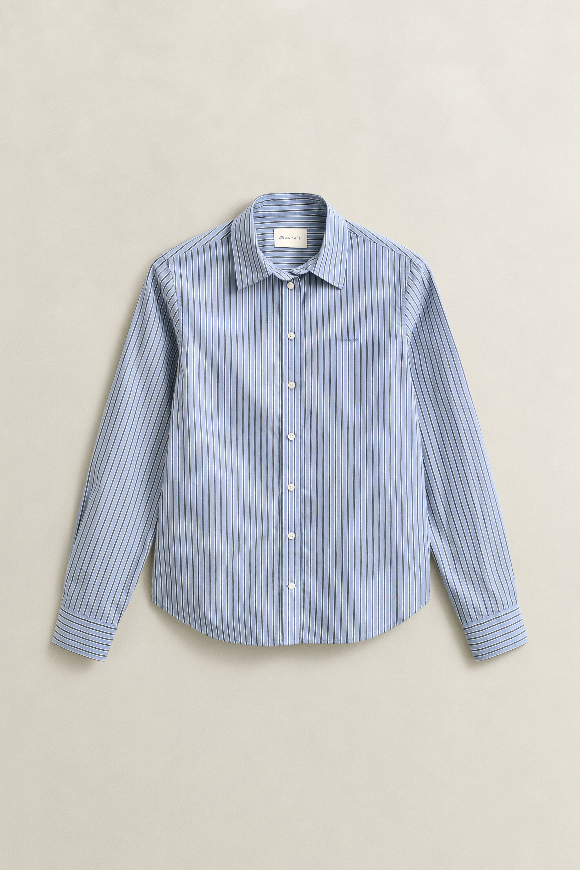 Camicia in popeline a righe regular fit