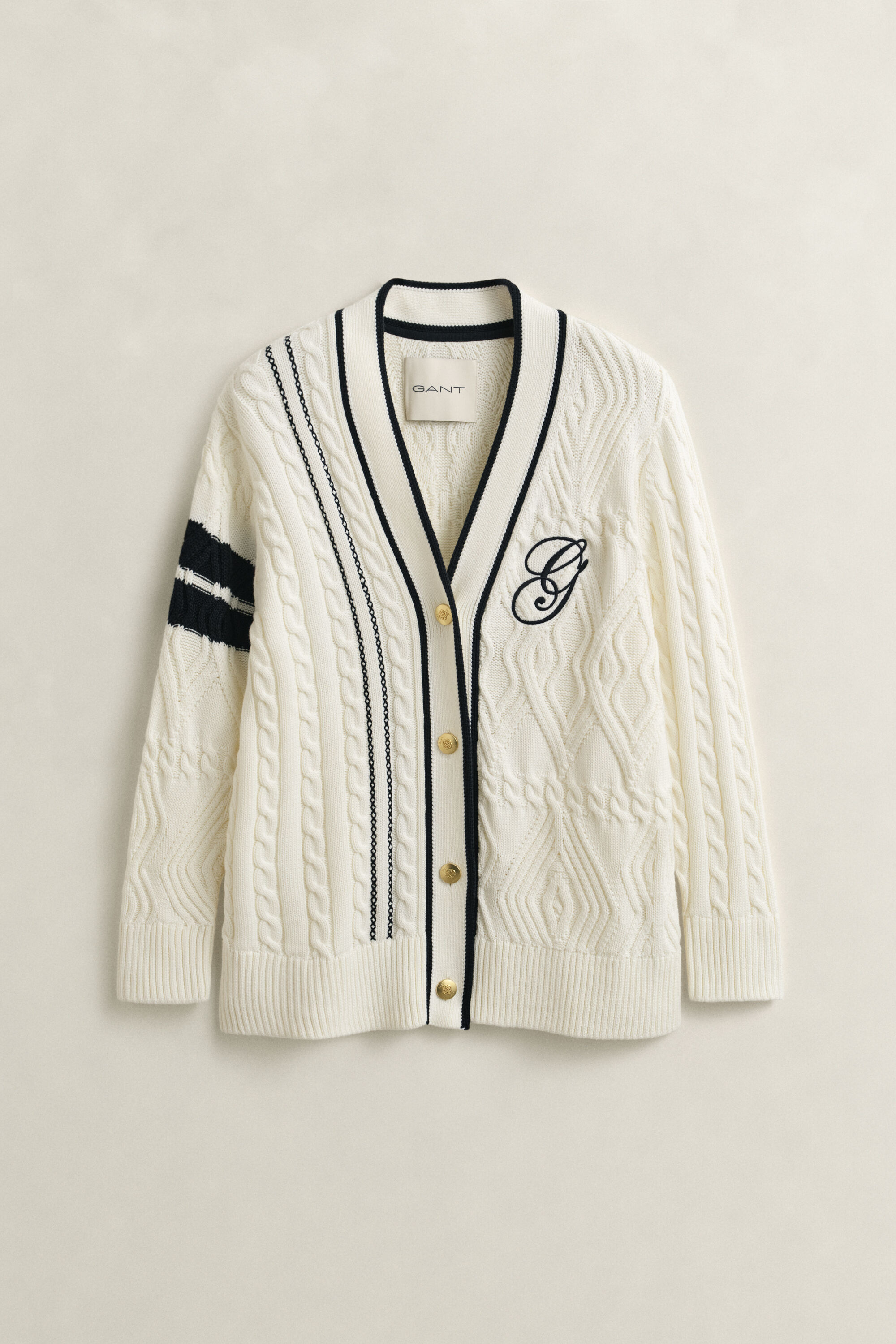 Cardigan Varsity a trecce