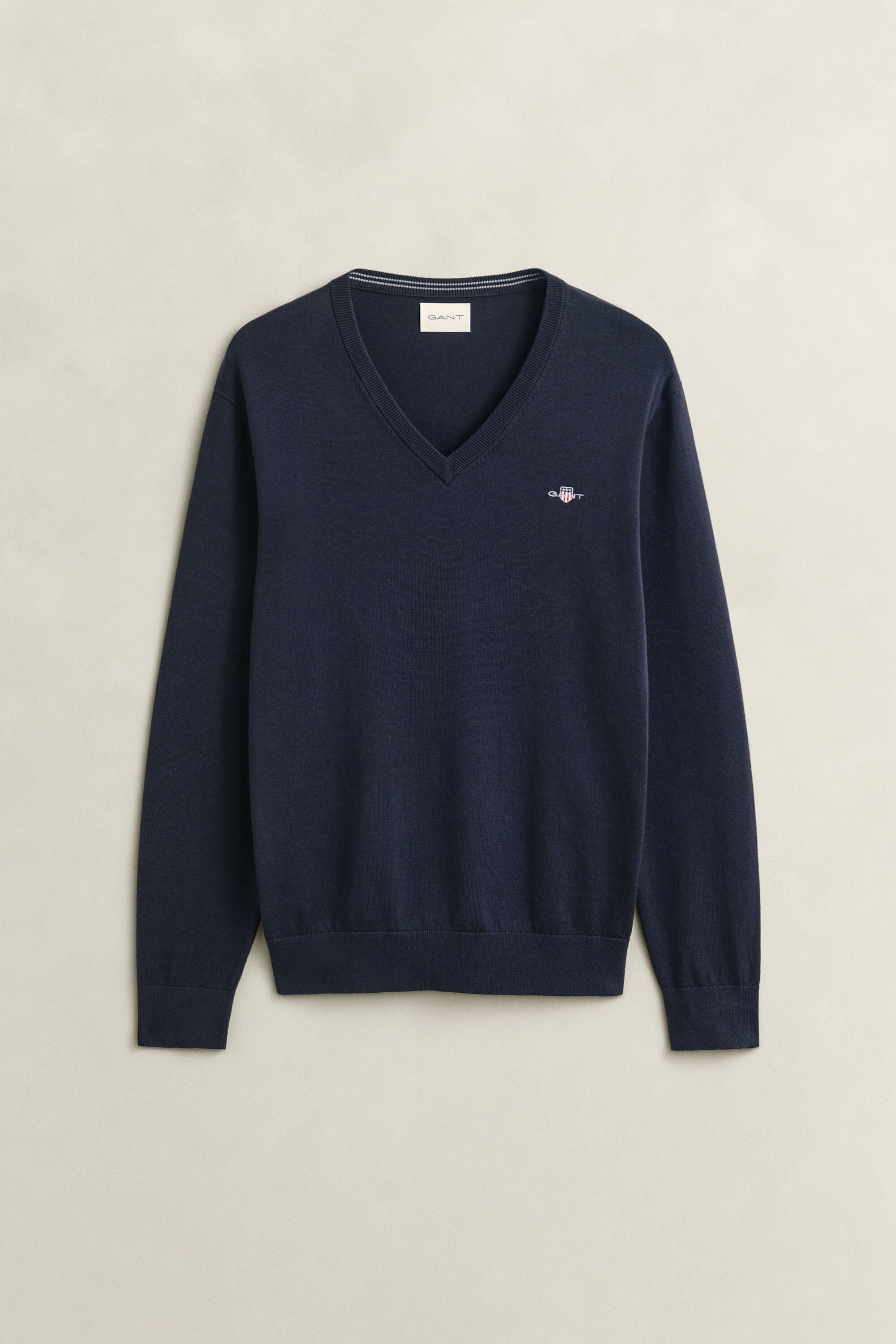 Maglia con scollo a V in cotone