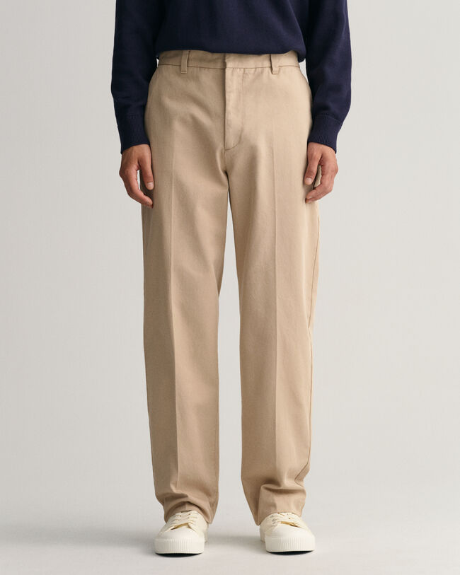 Pantaloni chino larghi straight fit