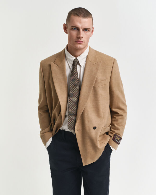 Blazer Club in flanella Camel