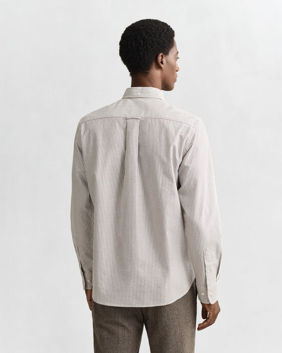 Camicia Oxford classica a righe Banker regular fit