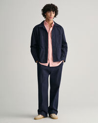 Camicia di lino maniche corte regular fit