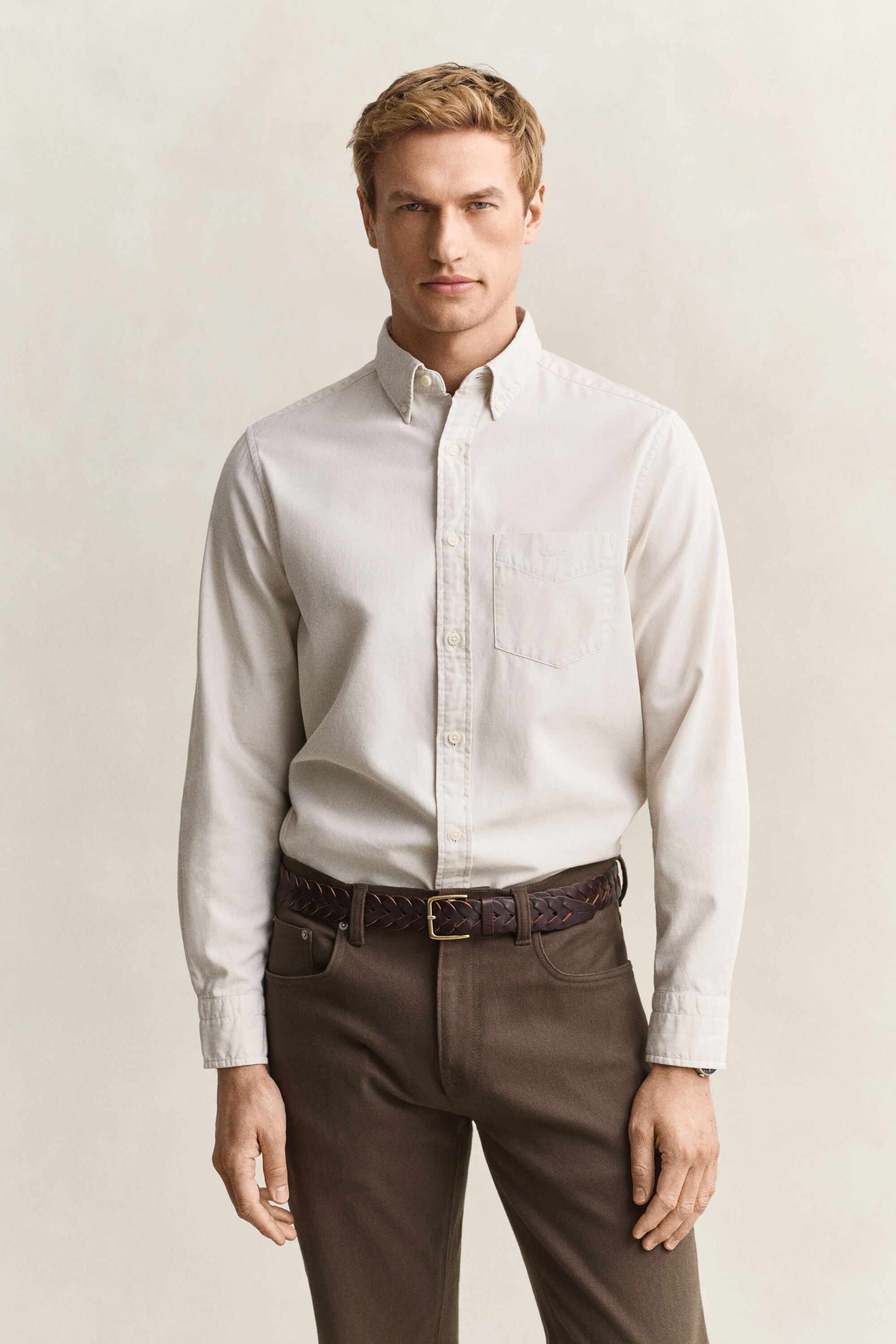 Camicia in twill regular fit