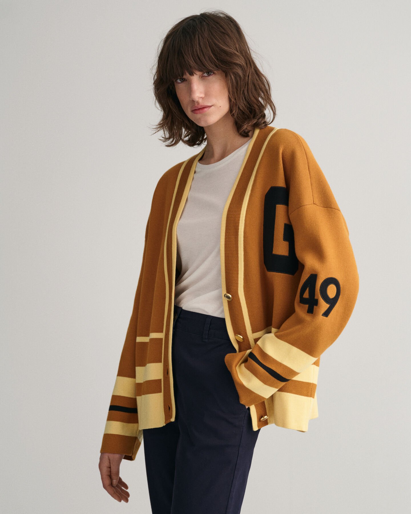 Cardigan GANT Varsity con scollo a V