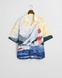 Camicia a maniche corte Sailing Scene relaxed fit