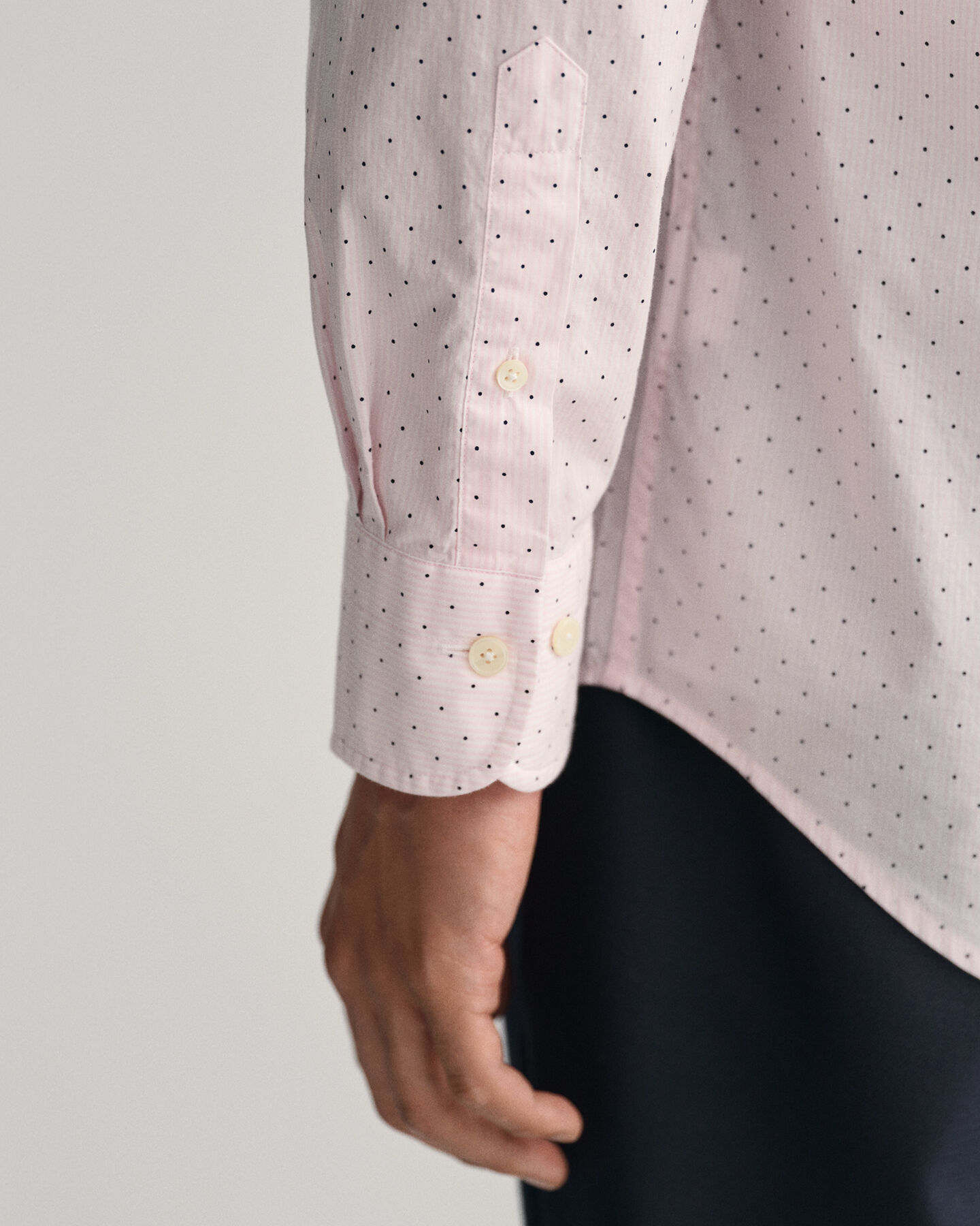 Camicia a pois Banker regular fit