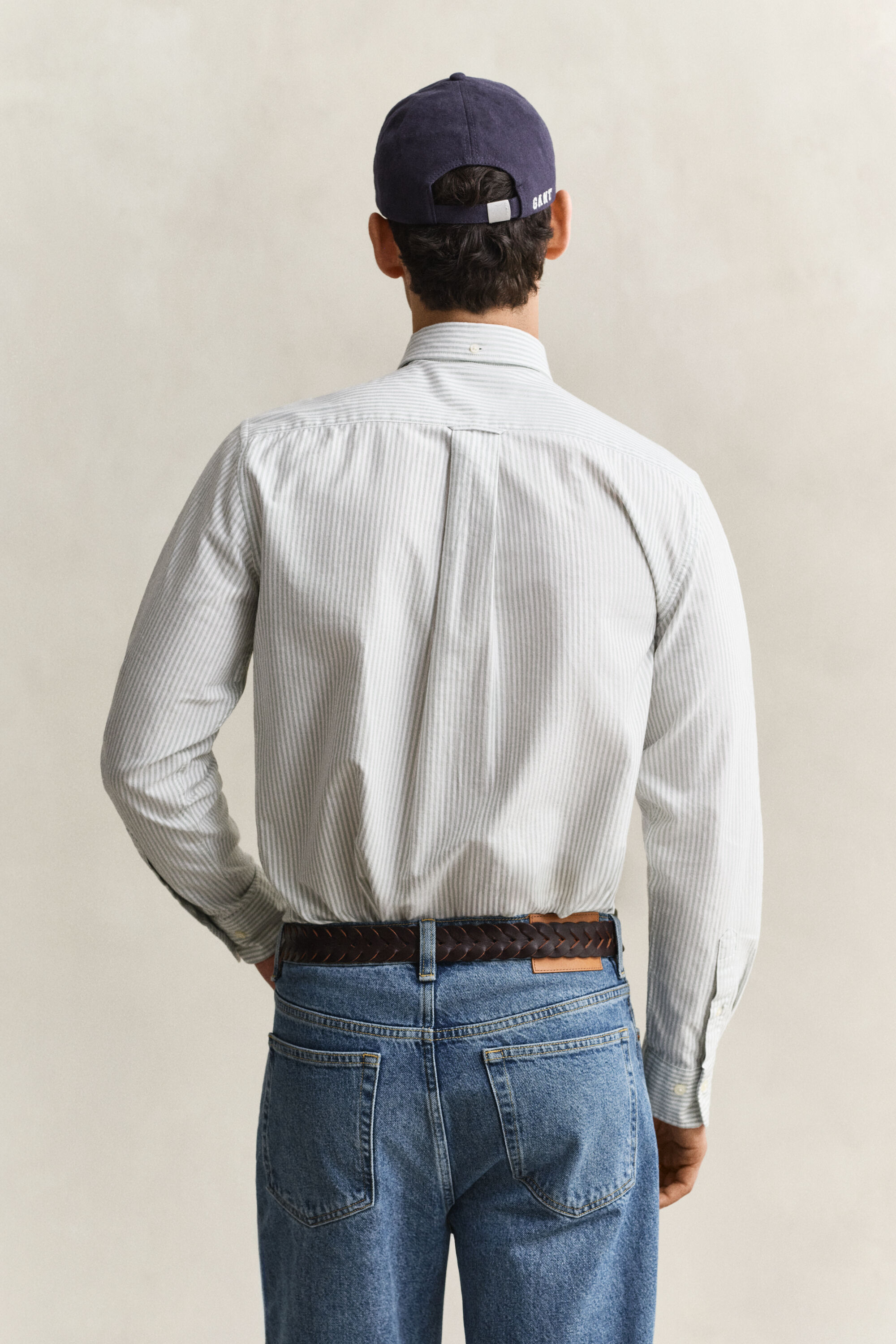 Camicia Oxford classica a righe Banker