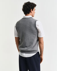 Piumino smanicato in cotone classico