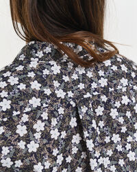 Camicia in misto cotone-voile con stampa Floral regular fit