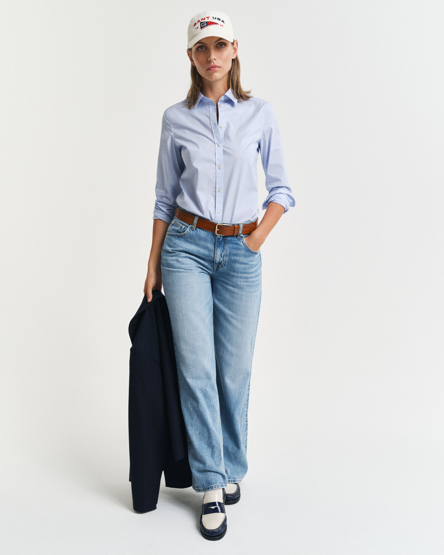 Camicia in popeline slim fit