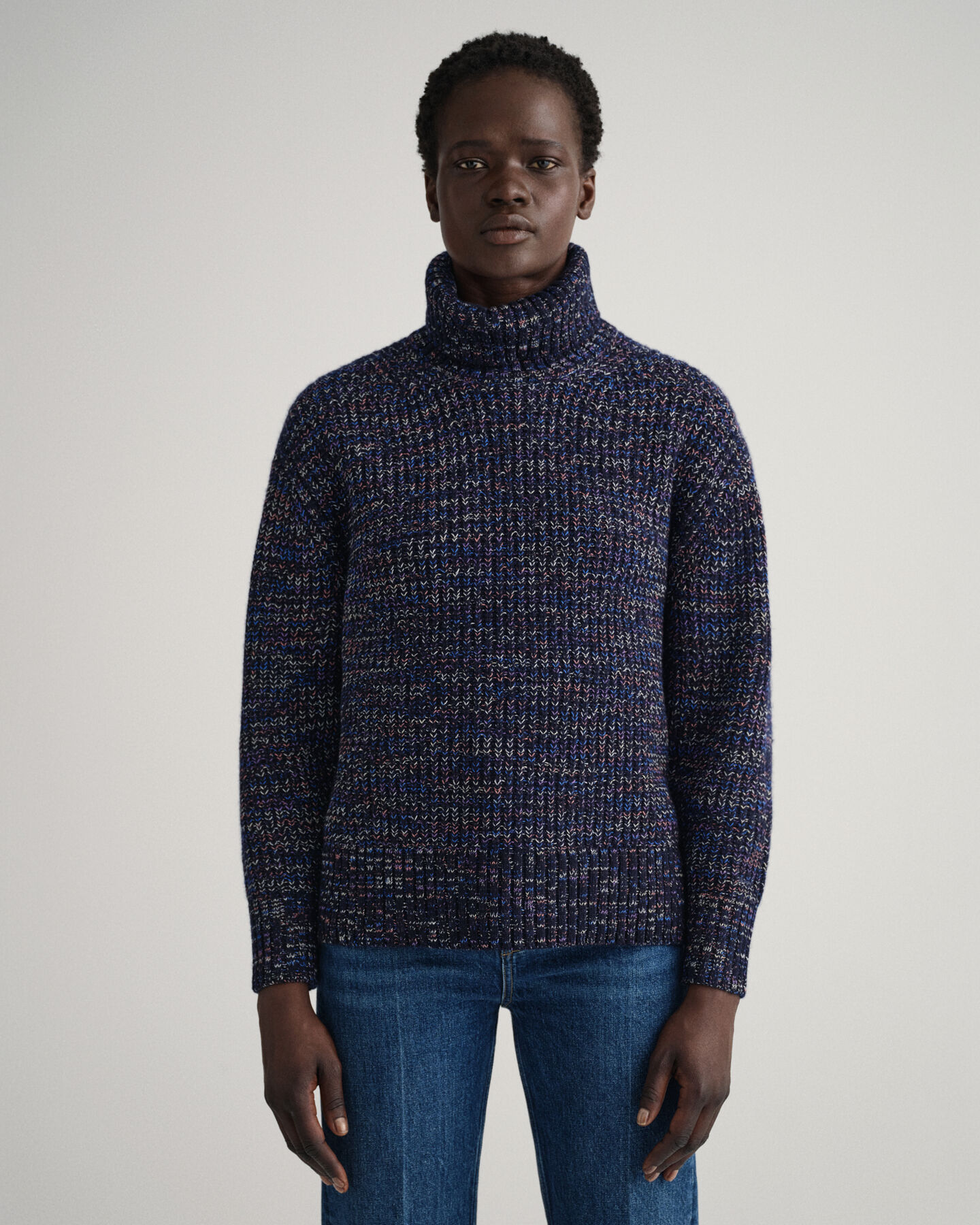 Maglia dolcevita multicolore