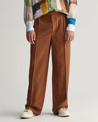 Pantaloni da abito in seta relaxed fit