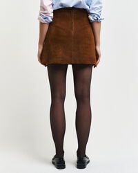 Gonna in pelle di camoscio