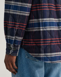 Camicia giacca in flanella trapuntata