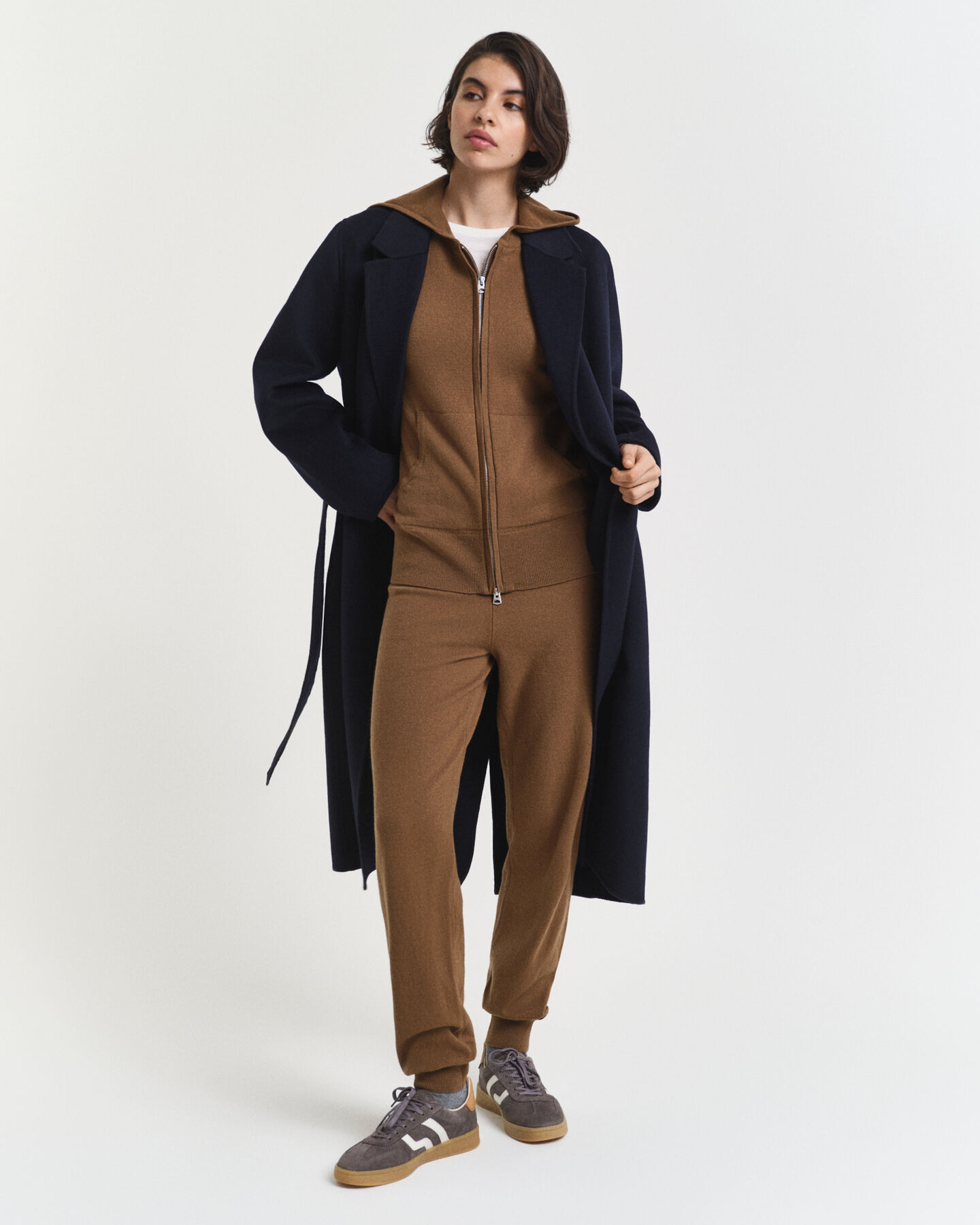 Pantaloni in pregiata e finissima lana d’agnello in maglia