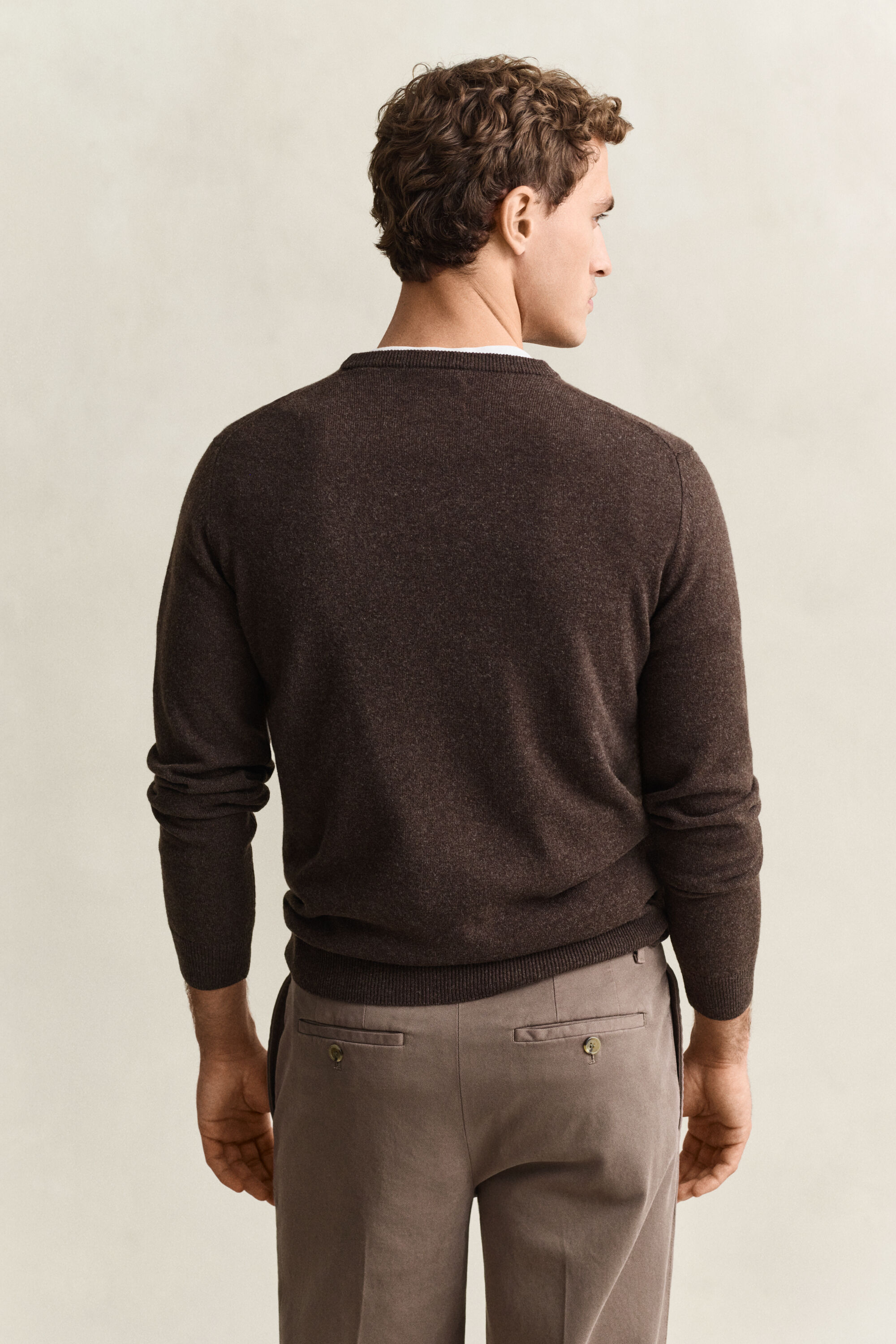 Maglia girocollo in lana d’agnello