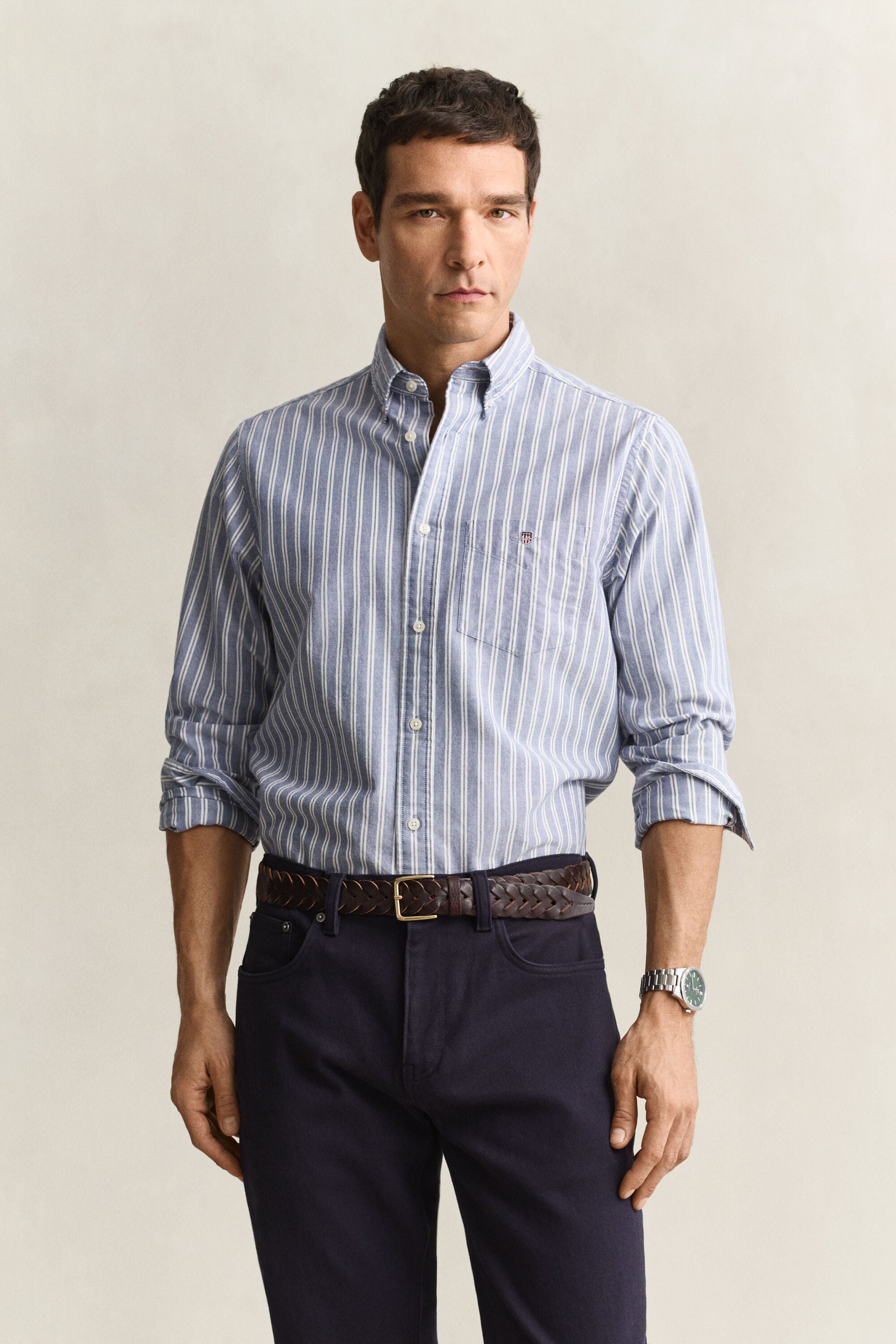 Camicia Oxford classica a righe