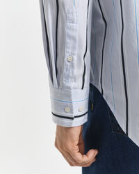 Camicia classica in popeline a righe relaxed fit