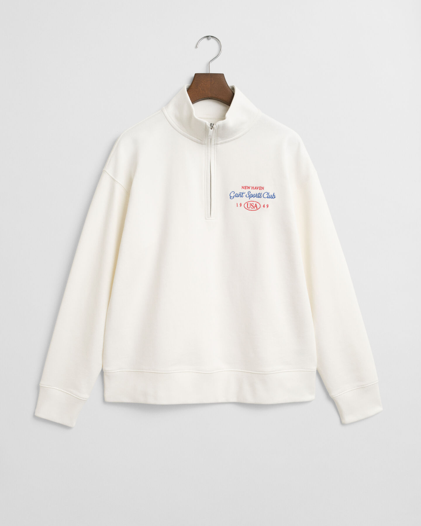 Felpa Graphic con zip corta