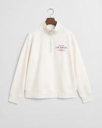 Felpa Graphic con zip corta