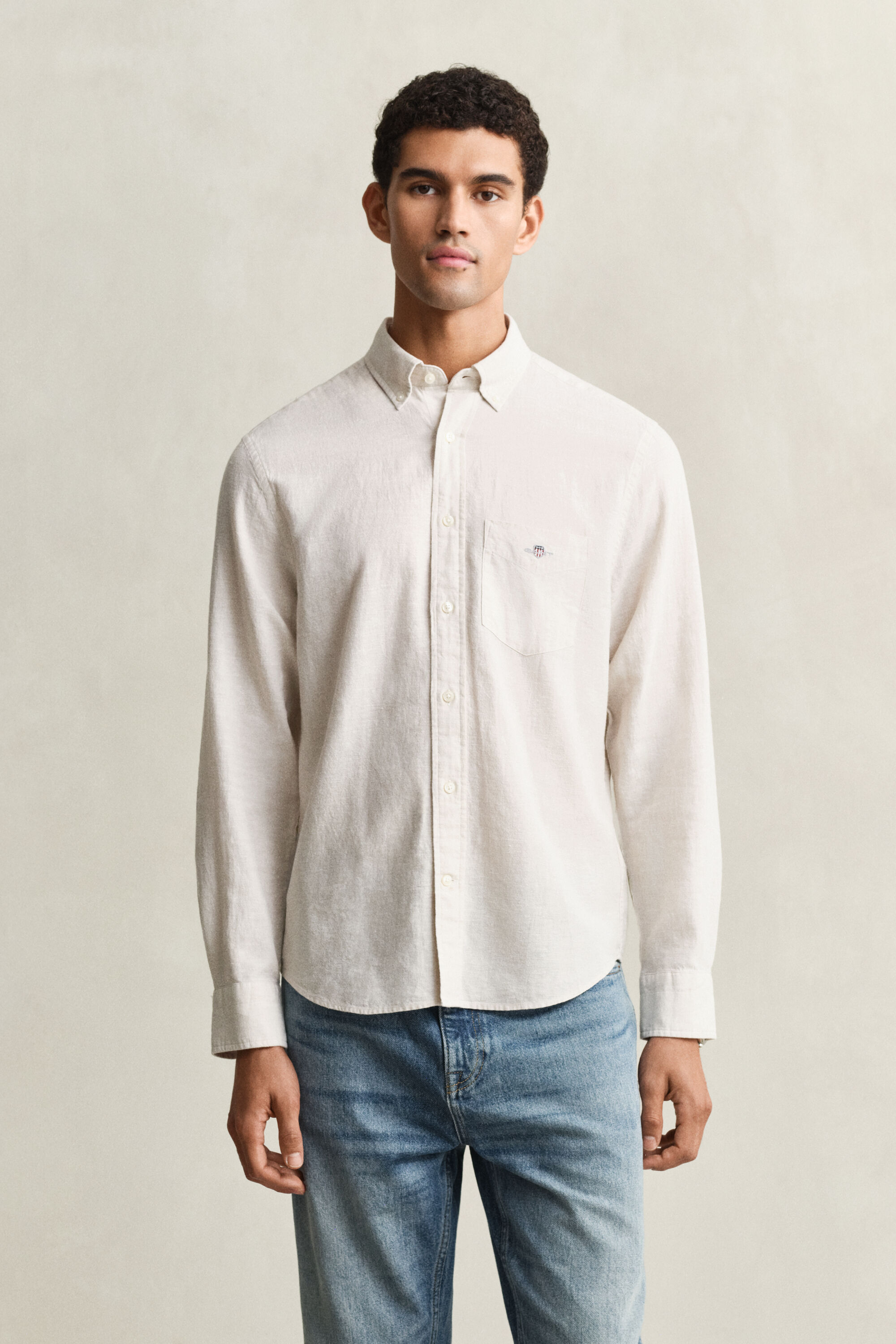 Camicia in misto lino