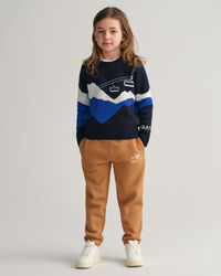 Maglia girocollo in jacquard Alpine Kids