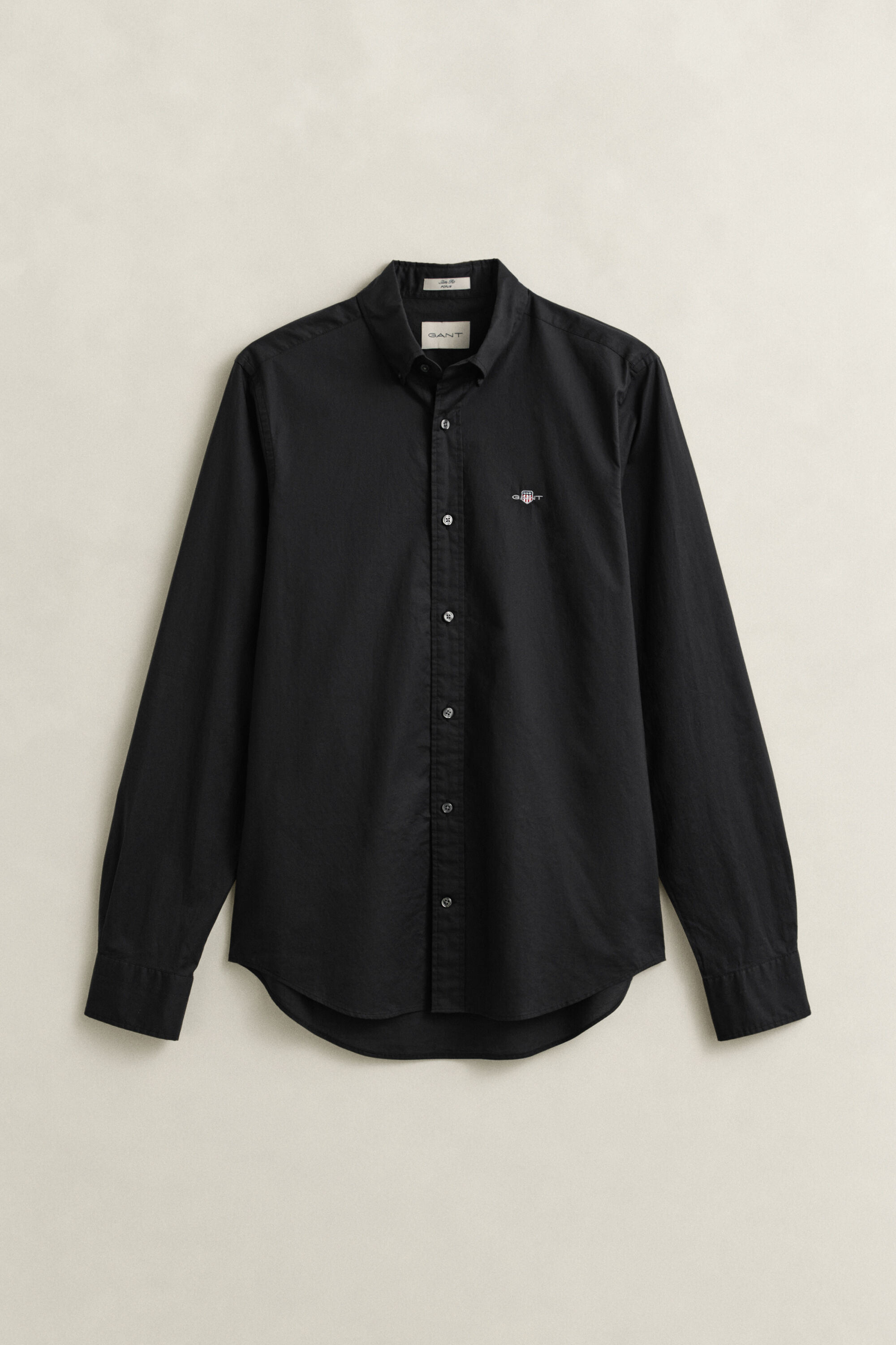 Camicia classica in popeline slim fit