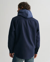 Camicia giacca in misto lana