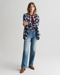 Camicia a quadri in flanella oversize