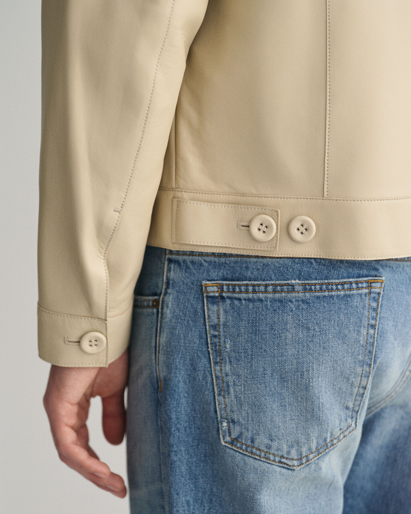 Giacca Trucker in pelle