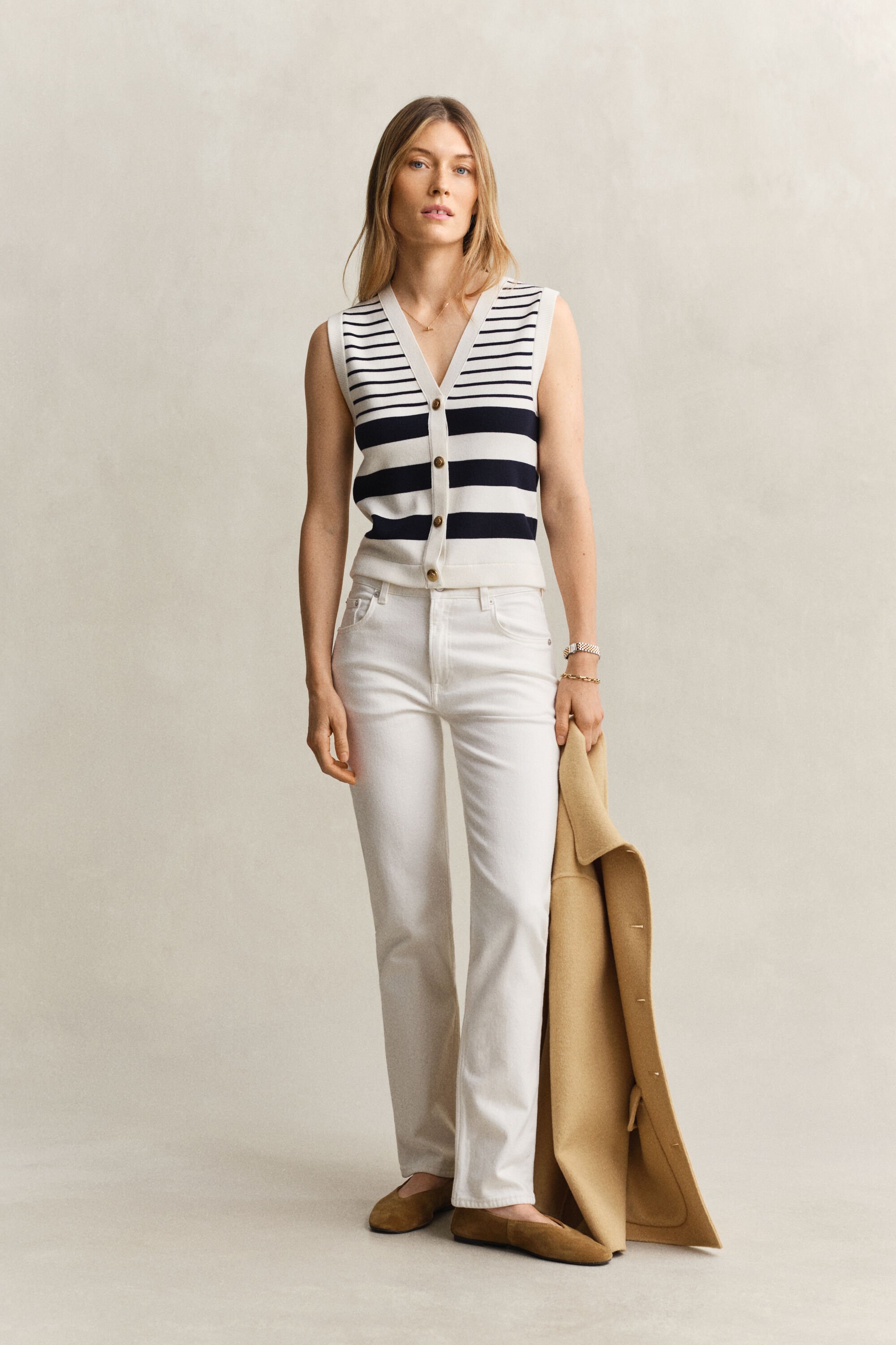 Jeans elasticizzati con gamba dritta