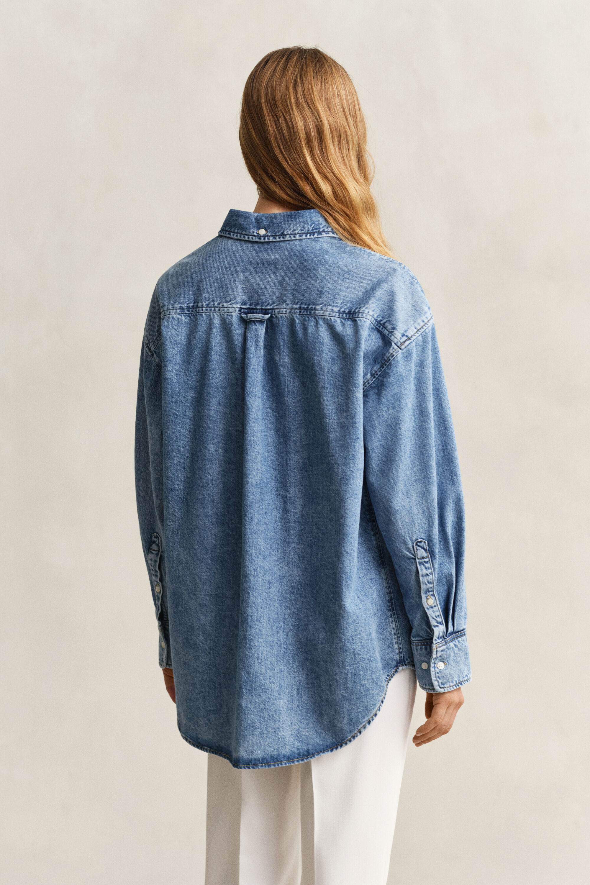 Camicia in denim con ricami