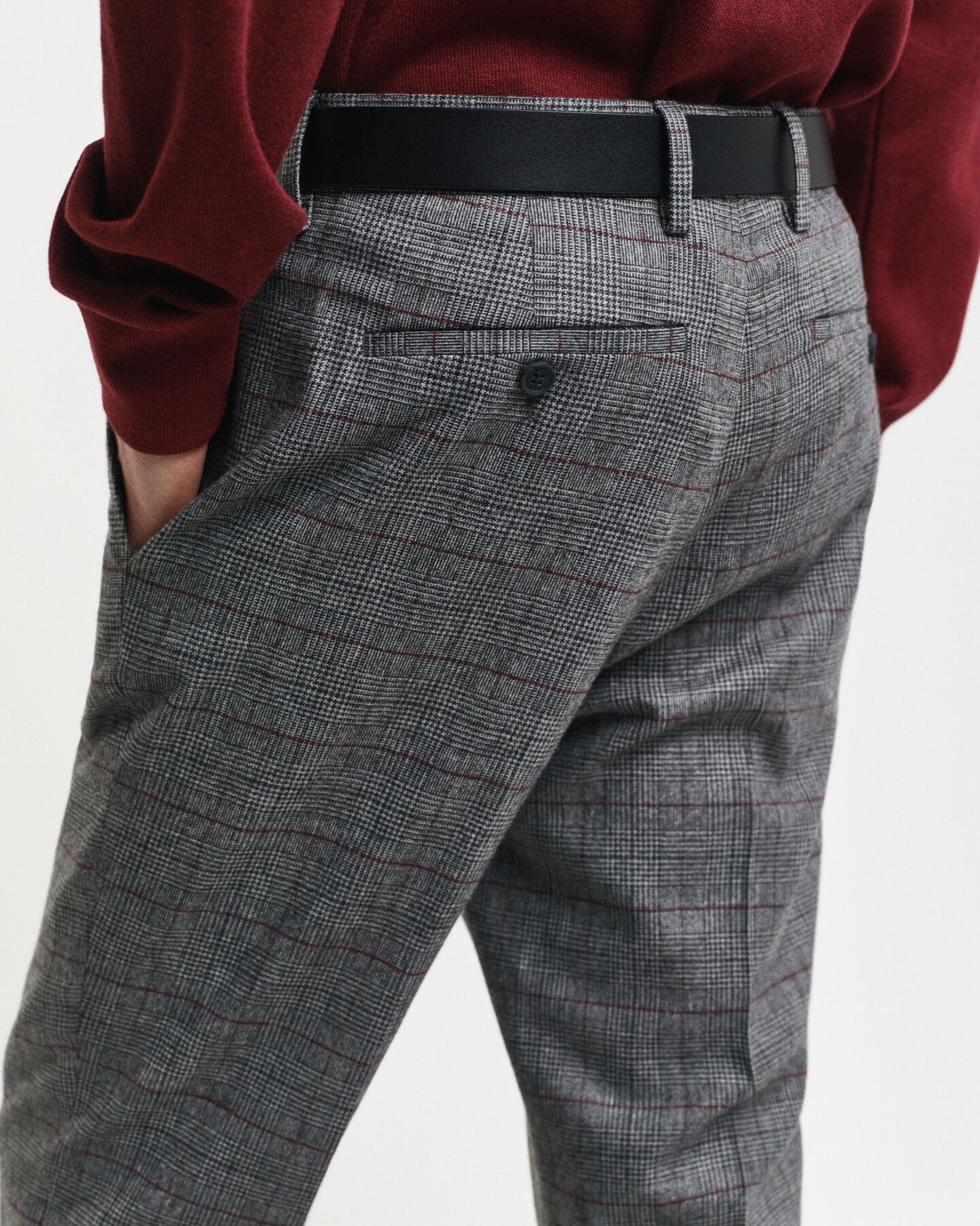 Pantaloni da abito a quadri slim fit