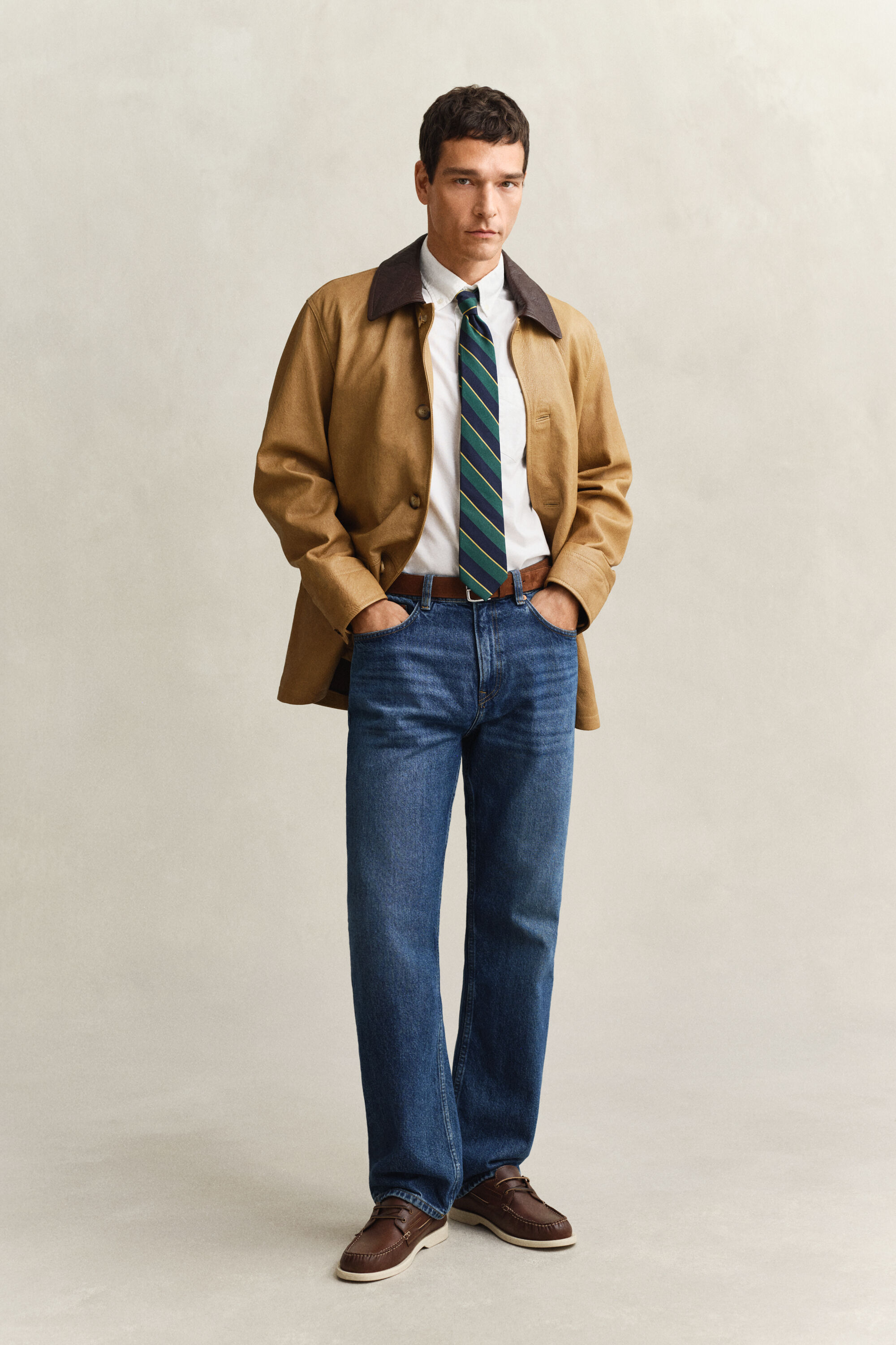 Camicia Oxford classica a maniche corte