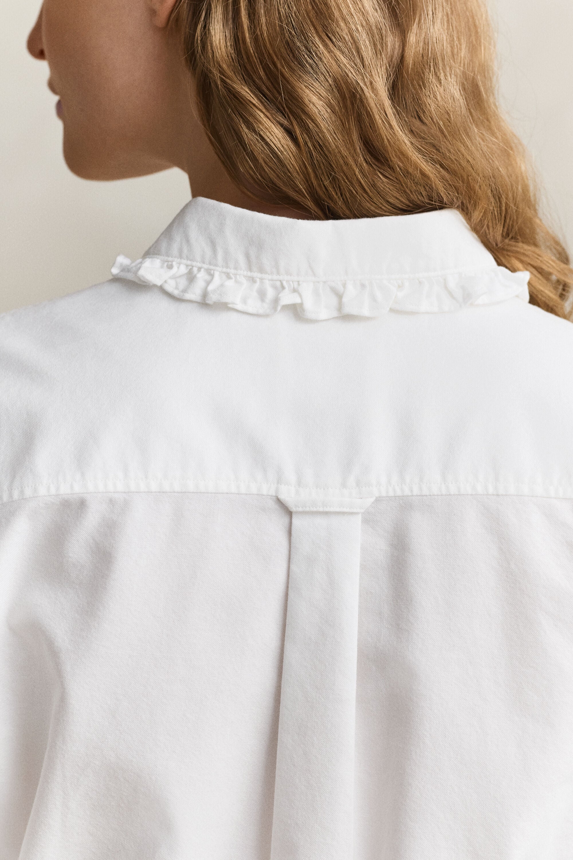 Camicia Oxford classica con volant