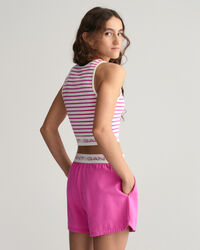 Top a coste e righe Teen Girls